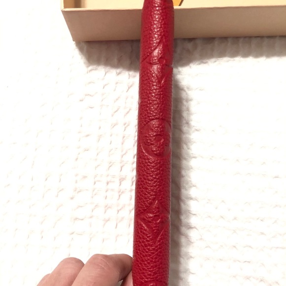 Louis Vuitton iPhone X/XS Empreinte Red Lthr Folio - Picture 5 of 8